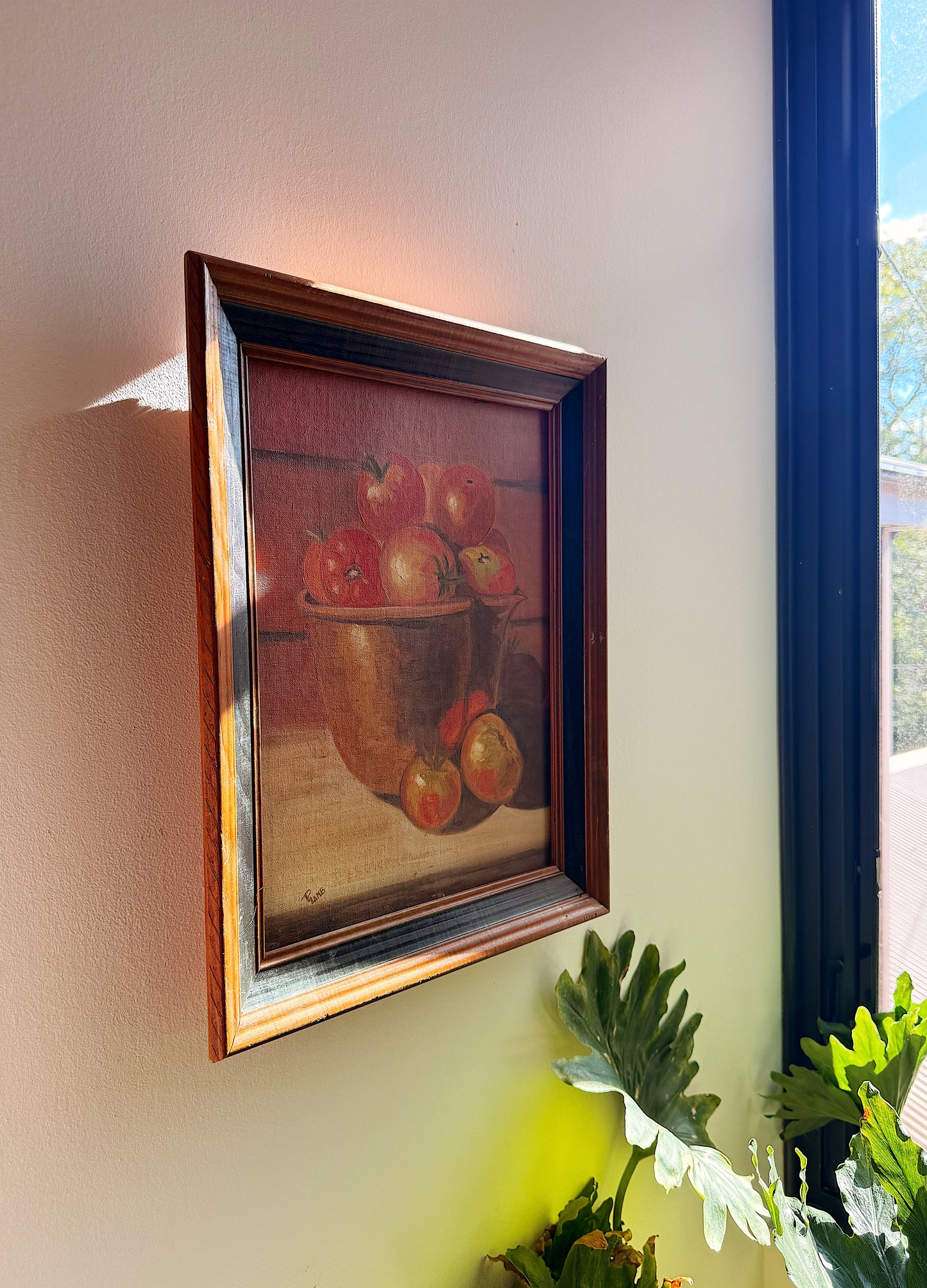 Garden Tomatoes Oil Painting by P. Lamb