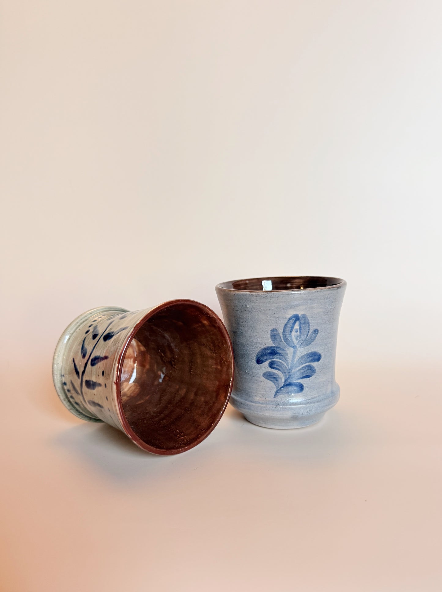 Cobalt Flower Cup Set