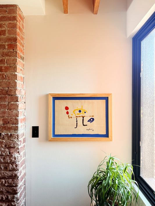 Original Miro-Style Painting, 1966
