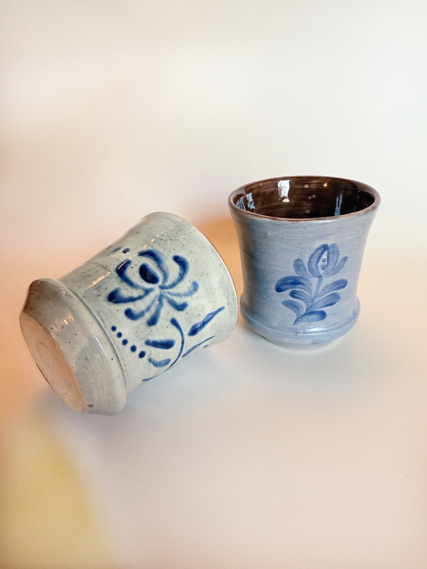 Cobalt Flower Cup Set