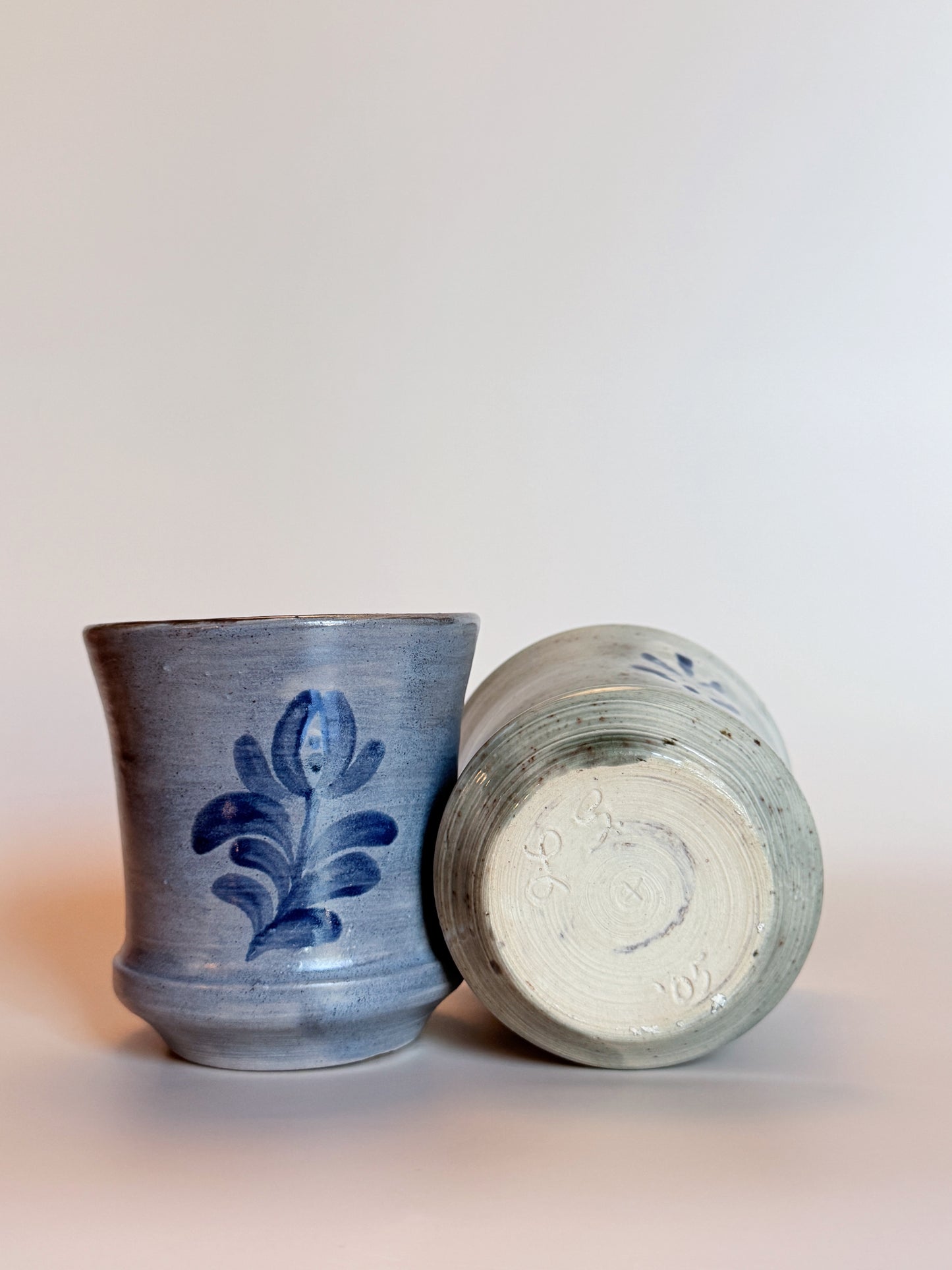 Cobalt Flower Cup Set