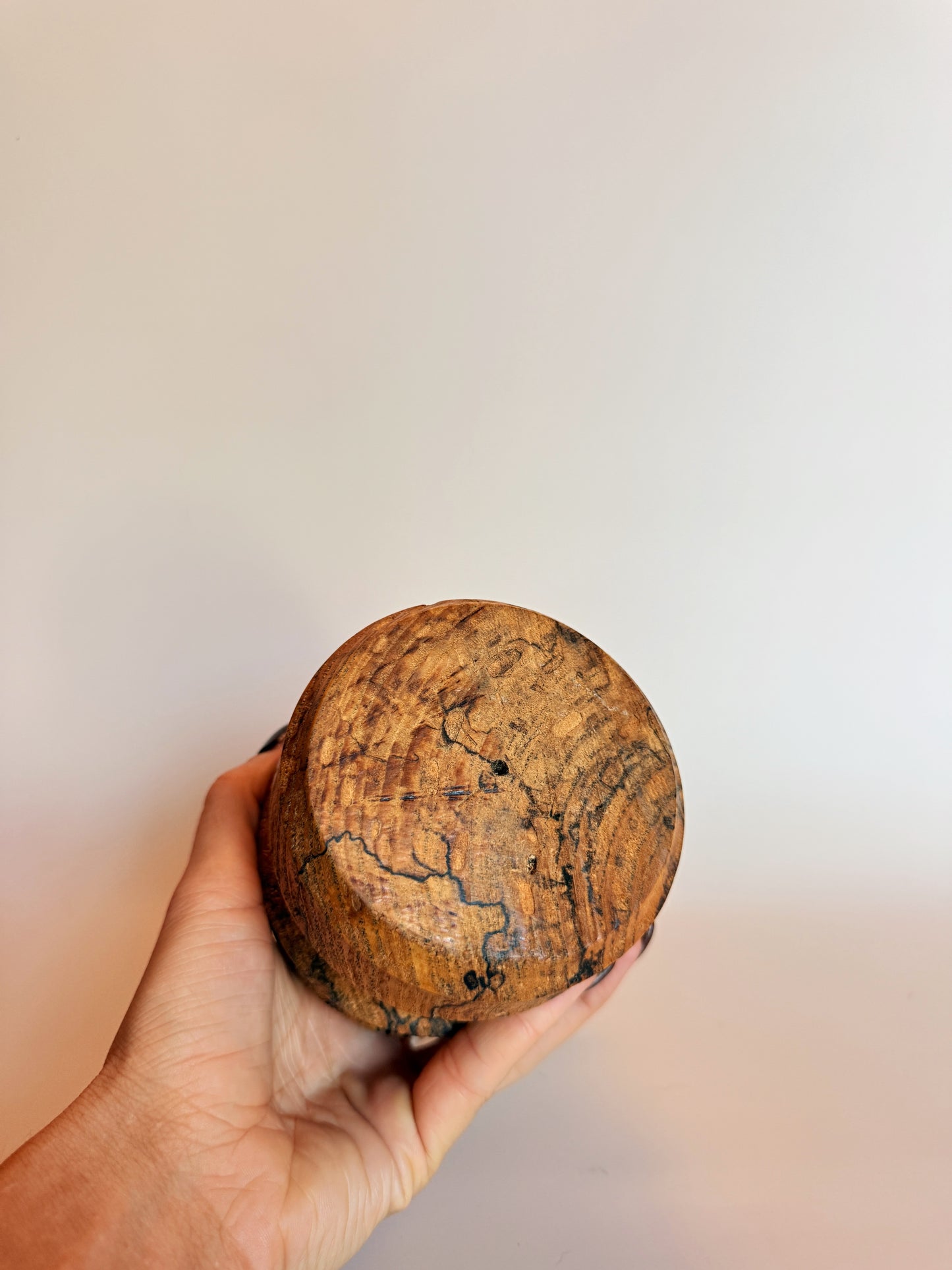 Studio Turned Spalted Wood Canister