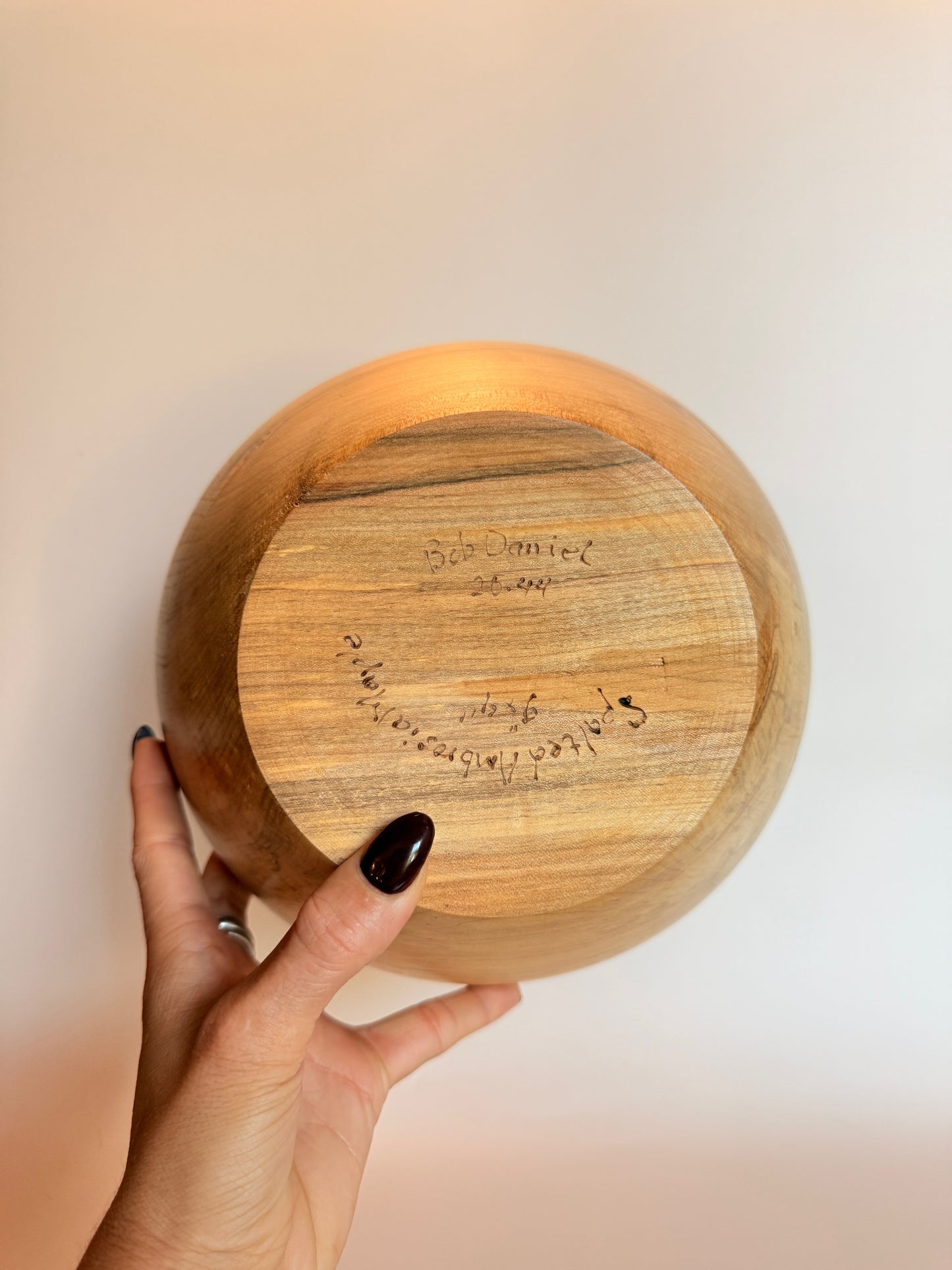 Spalted Ambrosia Maple Bowl