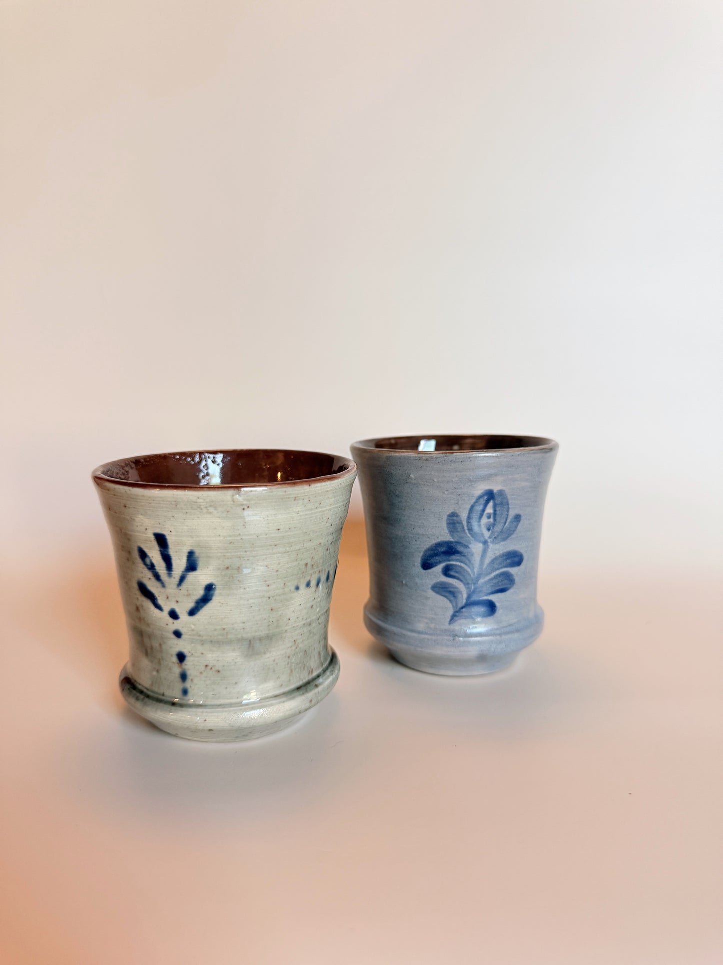Cobalt Flower Cup Set