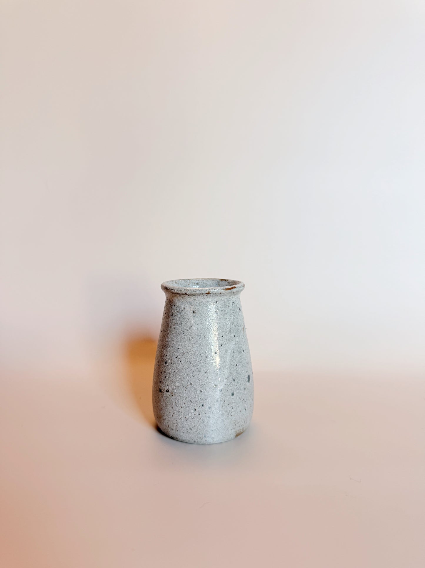 Miniature Grey Speckled Ceramic Studio Vase