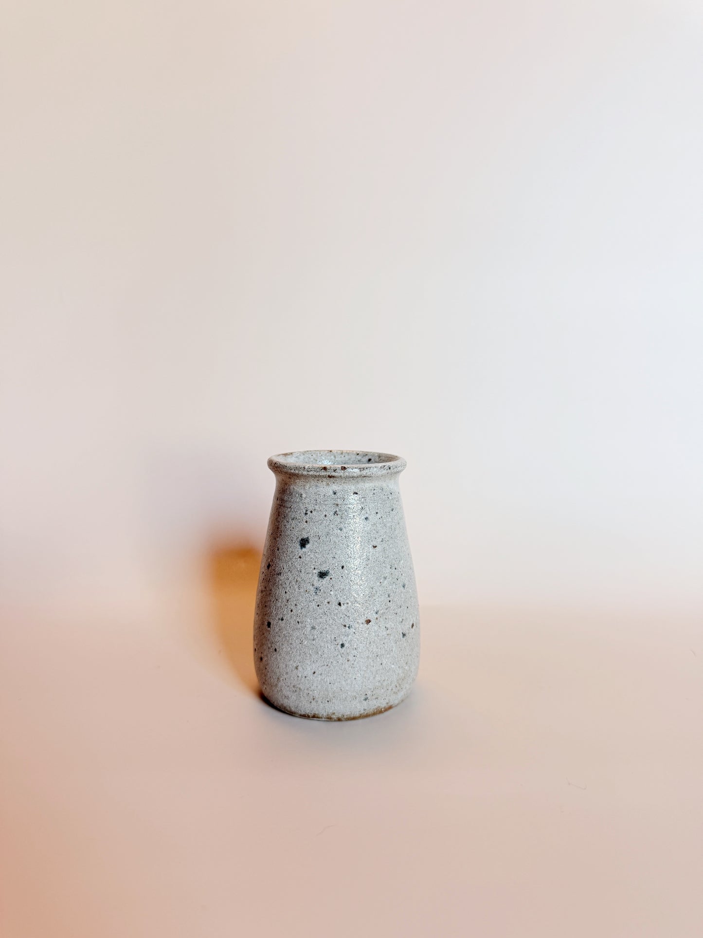 Miniature Grey Speckled Ceramic Studio Vase