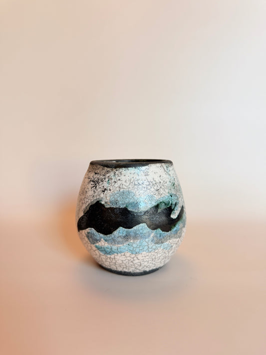 Blue Wave Studio Vase