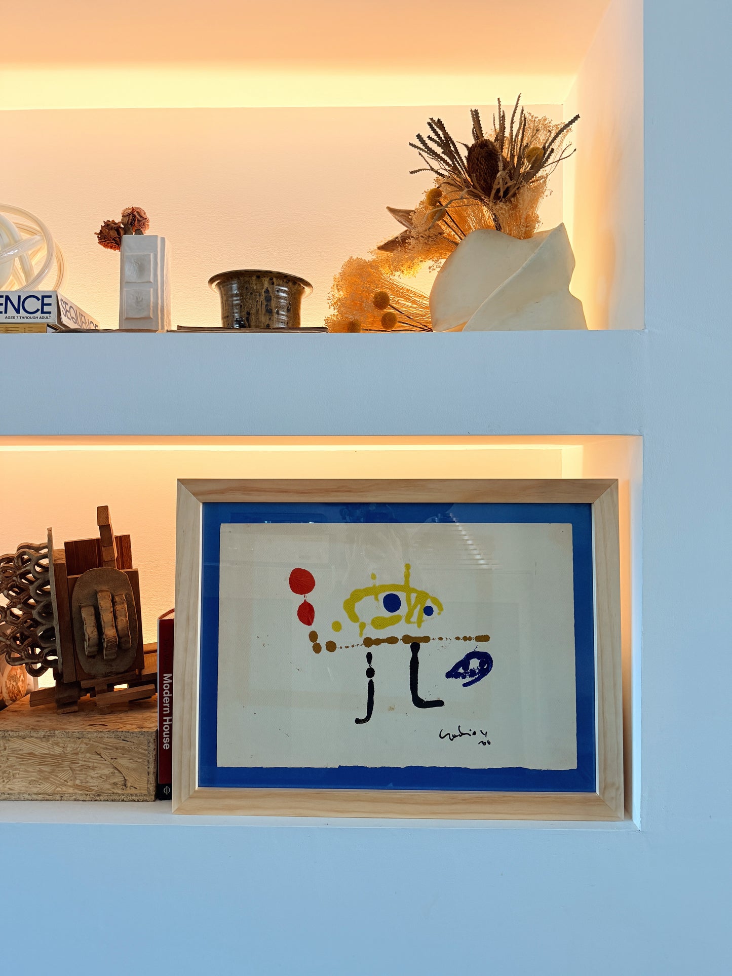 Original Miro-Style Painting, 1966
